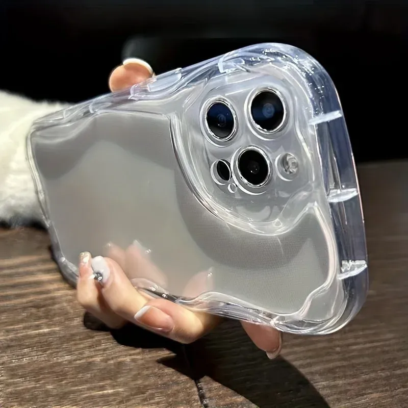 Transparente Silikon-Handyhülle für iPhone 17 13 11 16 15 14 Pro Max 12 Air 7 8 Plus XR X Xs 17Promax stoßfeste Funda-Abdeckung