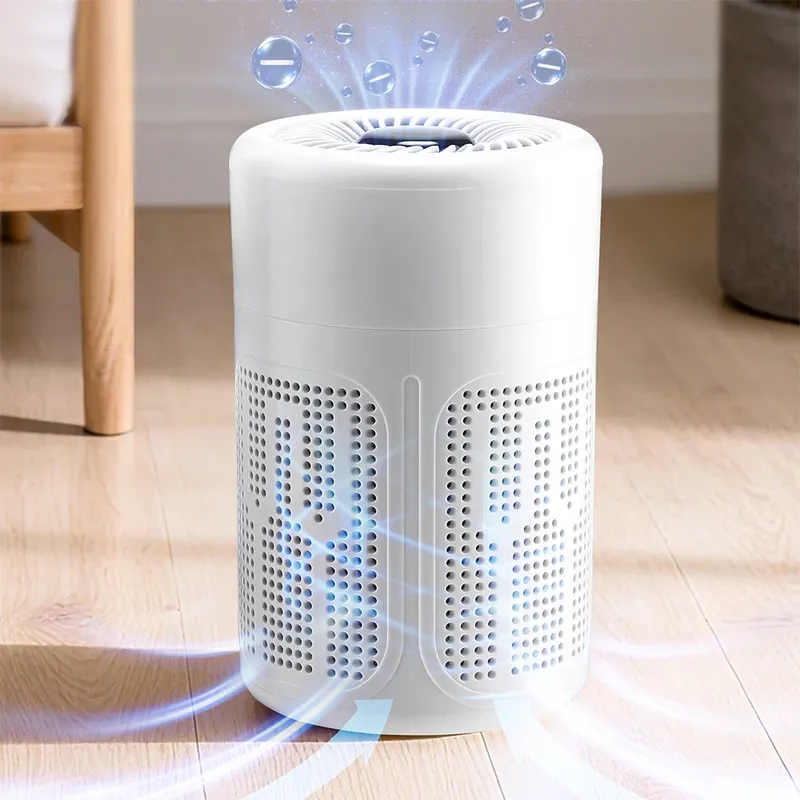 Mini-Desktop-Luftreiniger, HEPA-Filter, negative Ionen-Technologie, leiser Luftreiniger, tragbarer Luftreiniger für Zuhause, Schlafzimmer, Büro