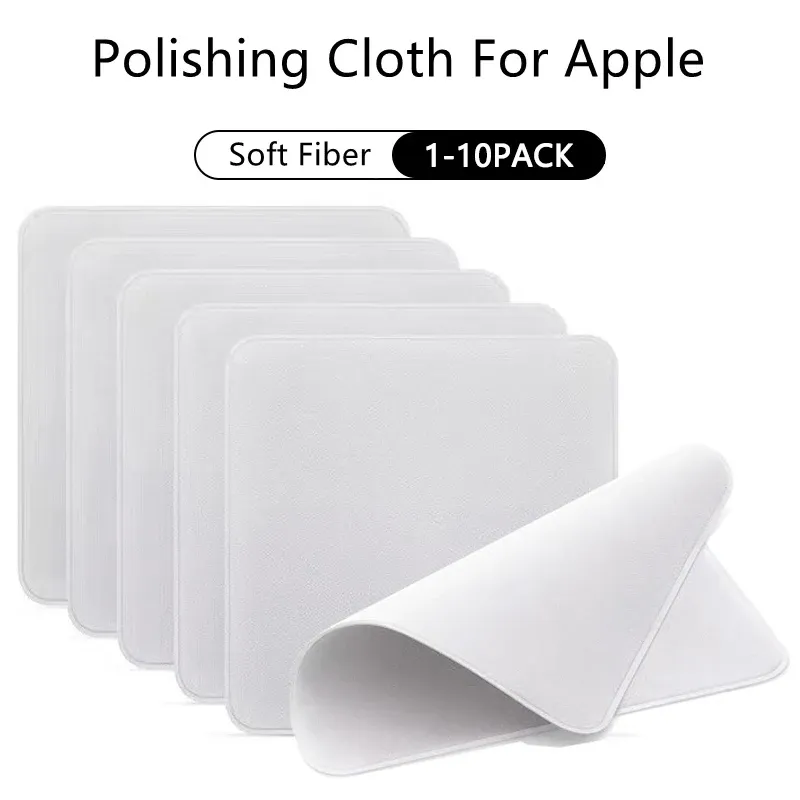1/5/10PCS Doppel Wildleder Polieren Tuch Bildschirm Reiniger Wischer für MacBook Bildschirm iPad iPhone Apple Uhr display Reinigung Liefert
