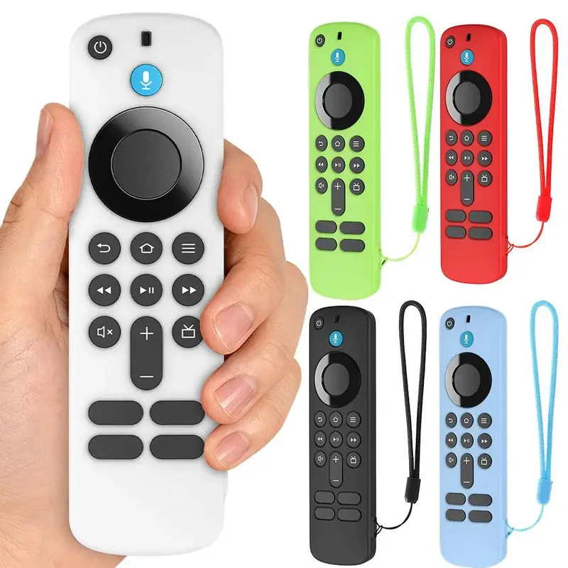 Weiche Silikonhülle für Amazon Fire TV Stick HD/4K Fernbedienung, wasserdicht, staubdicht, Schutzhülle, leicht zu greifendes Texturdesign