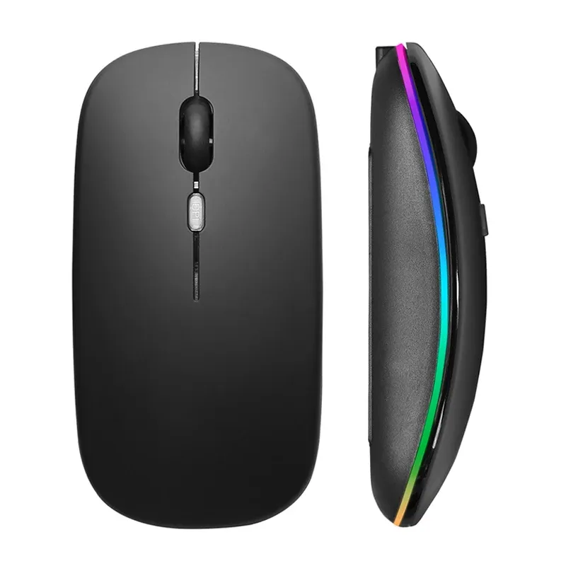 Drahtlose Maus RGB Wiederaufladbare USB 2,4 GHz Bluetooth Mäuse Drahtlose Computer Mause LED Backlit Ergonomische Gaming Maus Für Laptops
