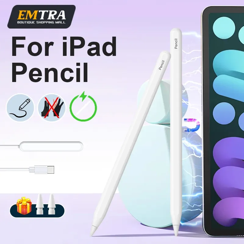 Für Apple Pencil 2 Magnetische Lade Palm Rejection Stylus Stift für IPad Air 7 5 4 Pro 11 10,9 Mini 6 Zubehör für IPad Bleistift