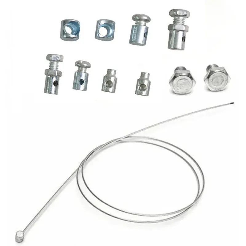 11 teile/satz Universal Gas Kupplung Kabel Reparatur Kit Solderless Nippel mit Hülse Mutter Set mit Kabel Rasenmäher Rotovator Teile