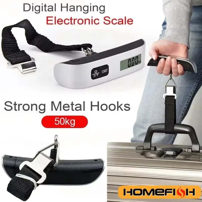 Gepäckwaage, 110 lb, 50 kg, digitale tragbare hängende Gepäckwaage für Reisekoffer, Gewichtswaage