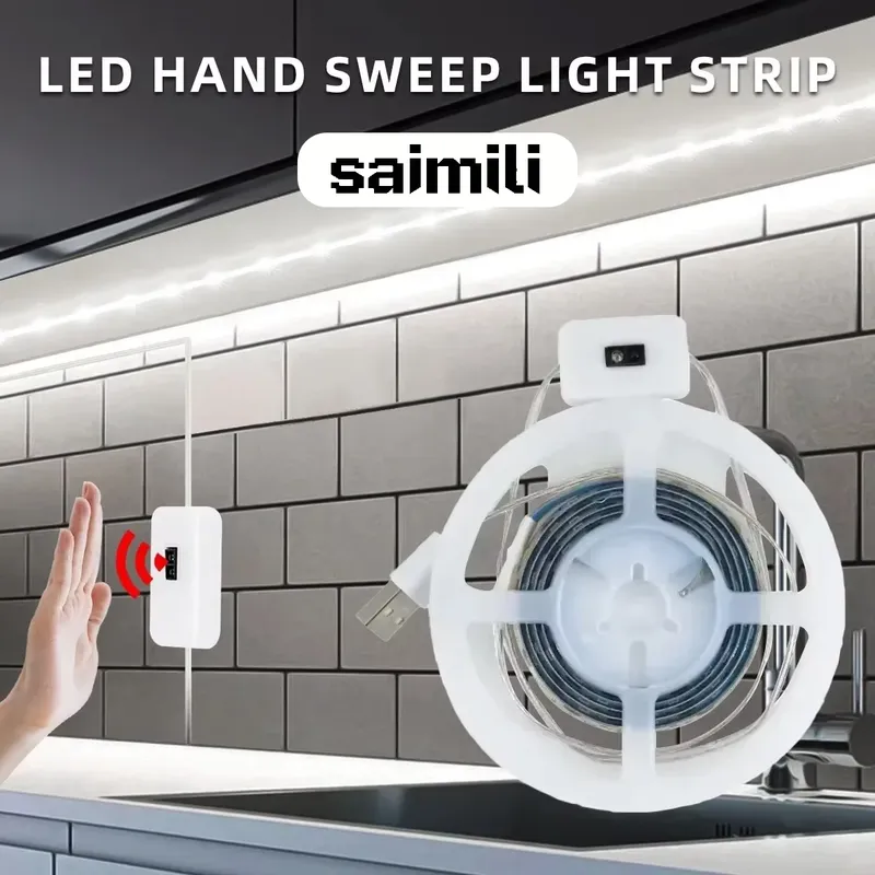 5V LED-Lichtleiste, intelligenter Dimmer, Gesten-Sensor, Schaltersteuerung, einfach zu installieren, geeignet für Wohnzimmer, Schrank, Schlafzimmerbeleuchtung