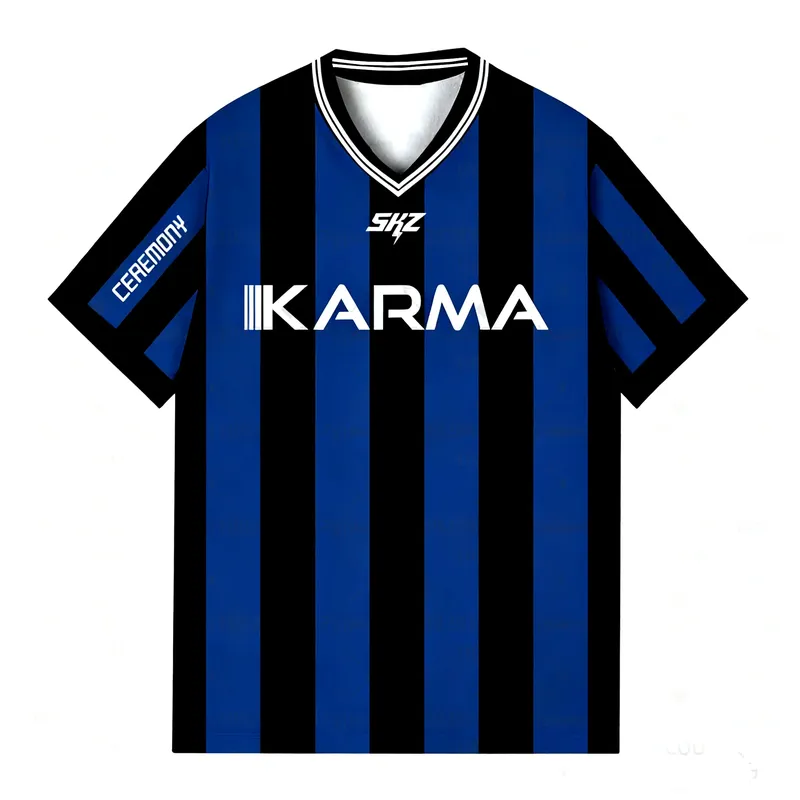 2025KPOP Stay KARMA Album Fans Support Shirts FELIX BANGCHAN HYUNJIN Streetwear Lose Kleidung T-shirt Kurzarm Tops T-shirt