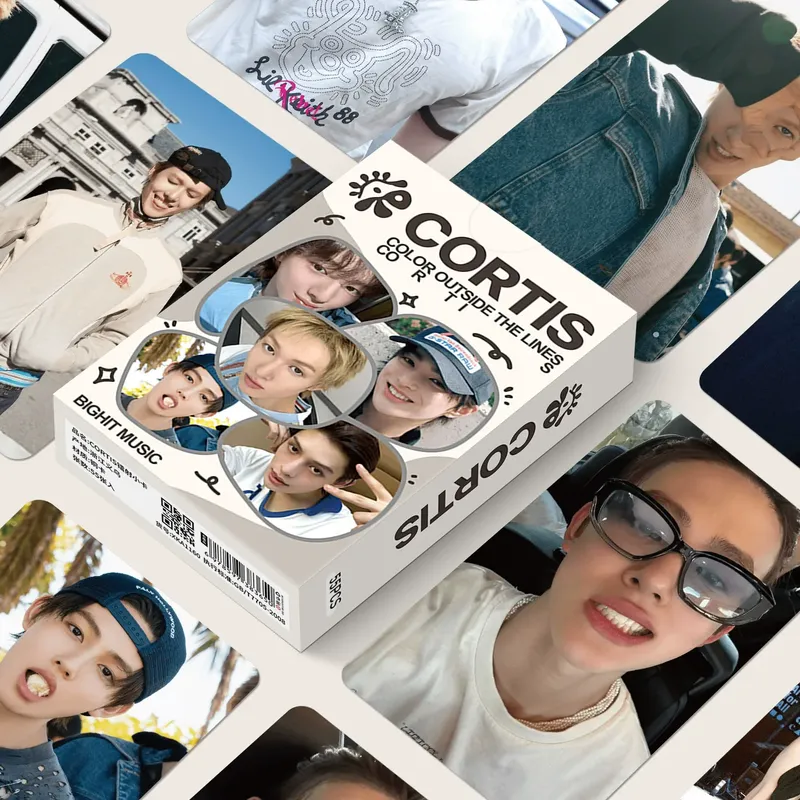 50PCS Korean Boy Group CORTIS Fotokarten-Set - Martin James Juhoon Kpop Idol Sammlerstück LOMO Kartenfächer Geschenk - 4.73 EUR