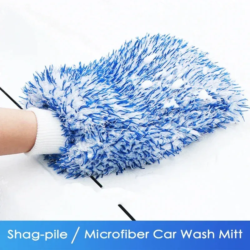 Plüsch Auto Waschen Mitt Mikrofaser Dicke Auto Reinigung Handschuhe Auto Waschen Zubehör Auto Reinigung Werkzeuge