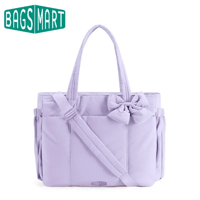 BAGSMART Einkaufstasche mit großer Kapazität für Damen, vielseitige Handtasche zum Pendeln, Messenger-Schultertasche mit mehreren Taschen