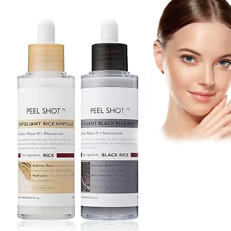 Reis Peeling Serum Gesichts Feuchtigkeitscreme Mitesser Entfernung Poren Schrumpfen Koreanische Hautpflege Feuchtigkeitsspendende Gesicht Serum Aufhellung