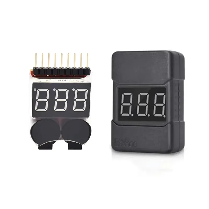 BX100 1-8S Lipo Batterie Spannung Anzeige Tester Niederspannung Summer Alarm 3,7 V 7,4 V für RC FPV Racing Drone RC Auto DIY Teile