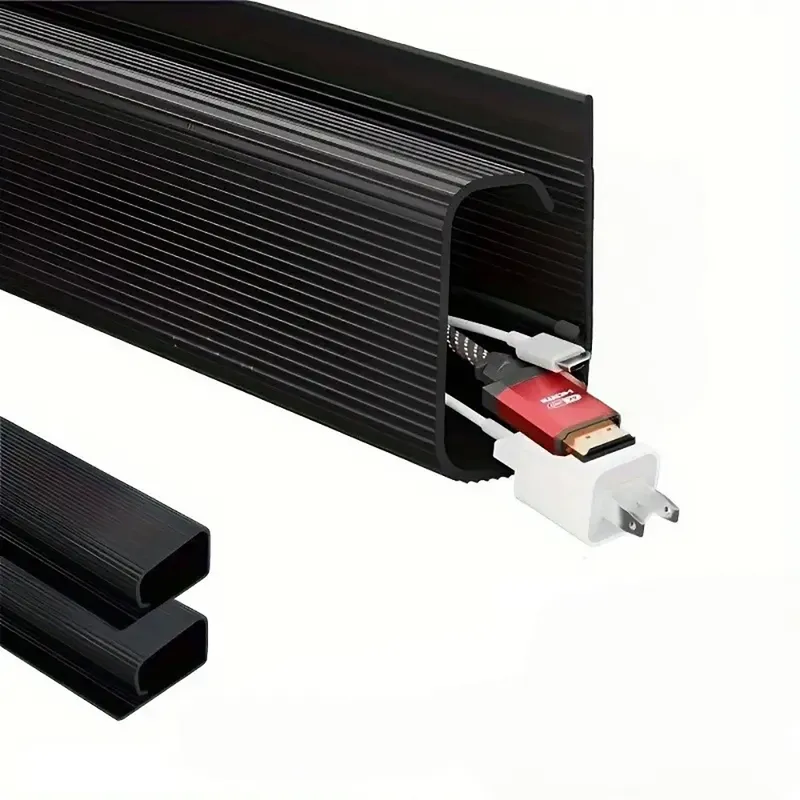 1 Stück Kabel-Organizer für unter den Schreibtisch, selbstklebendes Kabelmanagement, Kabelkanal, 40 cm, Schreibtisch-Kabel-Organizer, Zubehör für Zuhause und Büro