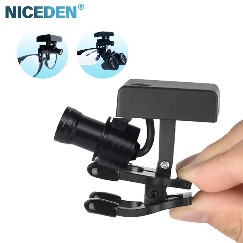 NICEDEN Dental 5W Drahtlose LED Scheinwerfer Mit Clip Tragbare Fernglas Licht Für Zahnarzt Lupe Labor Medizinische Lupe