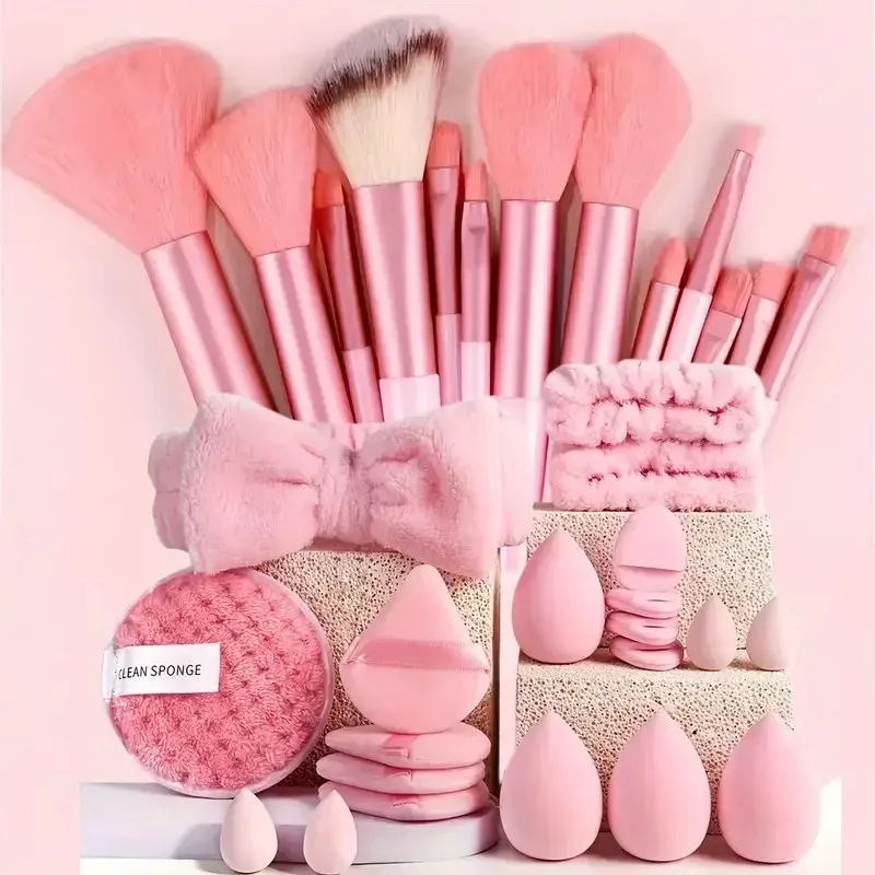 13/33-teiliges professionelles Make-up-Pinsel-Set mit Zubehör für die Kombination der Haut – mit weichen Pinseln, geeignet für Anfänger