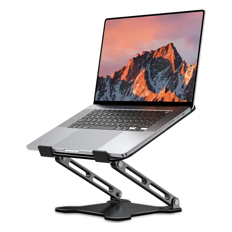 DT-02B Telefon-Tablet-Ständer, verstellbares Laptop-Tablet aus Aluminiumlegierung, bis zu 17-Zoll-Laptop, tragbarer Klappständer, Kühlständer-Unterstützung