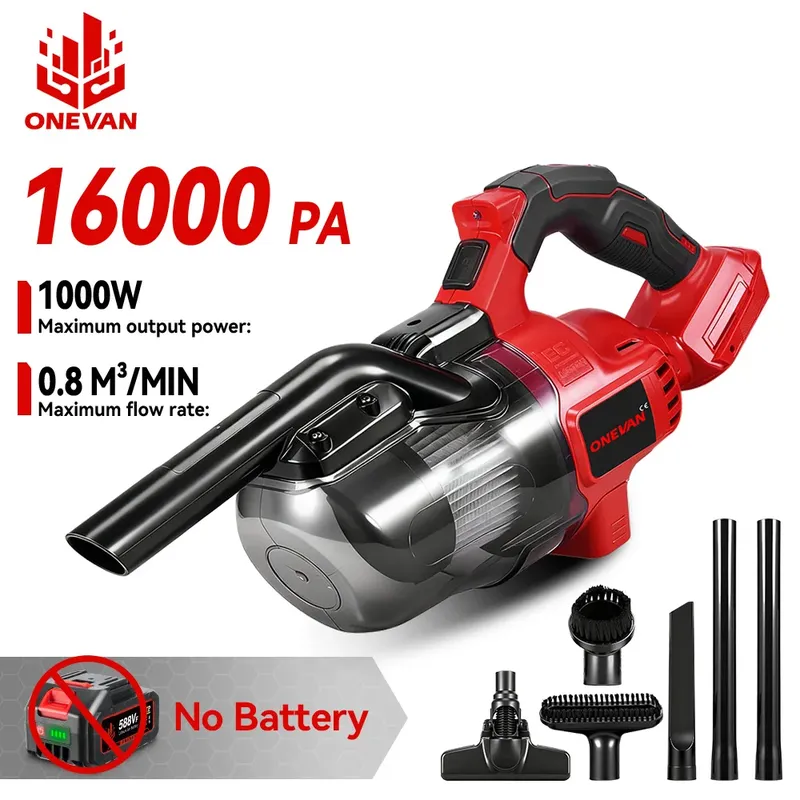 ONEVAN 16000PA Cordless Elektrische Staubsauger Handheld Multifunktionale Boden Reinigung Power Werkzeuge Für Makita 18V Batterie Pin