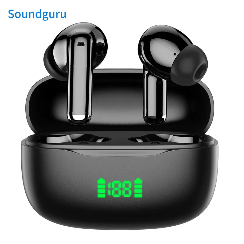 2026 Original Bluetooth-Ohrhörer ENC-Kopfhörer Geräuschunterdrückung TWS kabelloses ENC-Headset Digitalanzeige-Kopfhörer mit Mikrofon