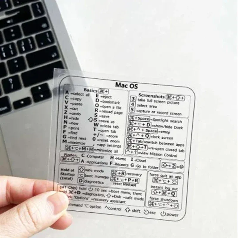 1 Stück ​ ​ Aufkleber für MacBook-Tastaturkürzel – steigern die Produktivität, einfach zu bedienendes App-Management, Fix-Tech-Probleme für Apple-Laptops ​ ​