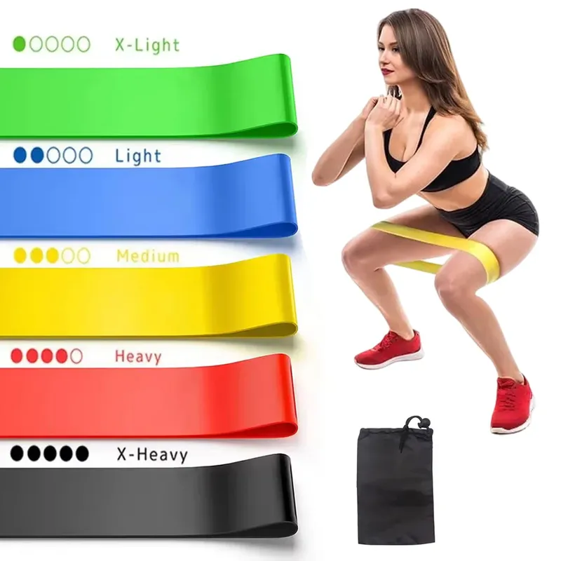 Widerstandsbänder. Elastisches Band, Stretchbänder für Frauen oder Männer, Übungsbänder-Set für Physiotherapie, Yoga, Pilates