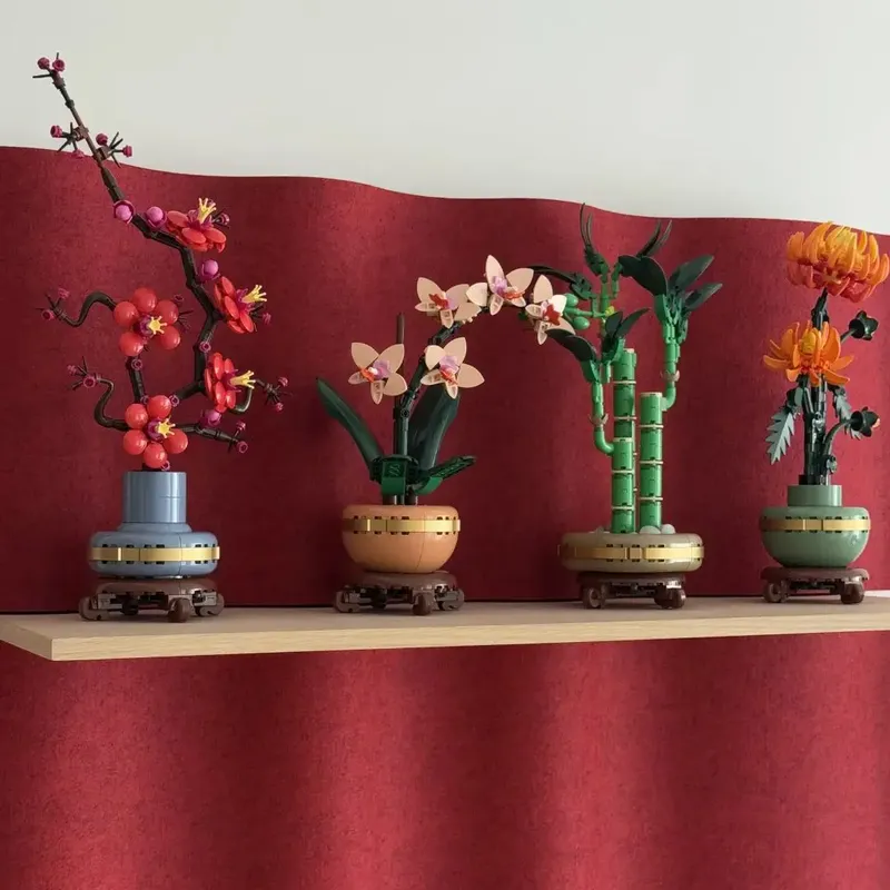 Botanical Collection Bausteine-Sets 10368 10369 10344 10343, kompatibel mit Legoed-Partikeln, geeignet für Weihnachtsgeschenke
