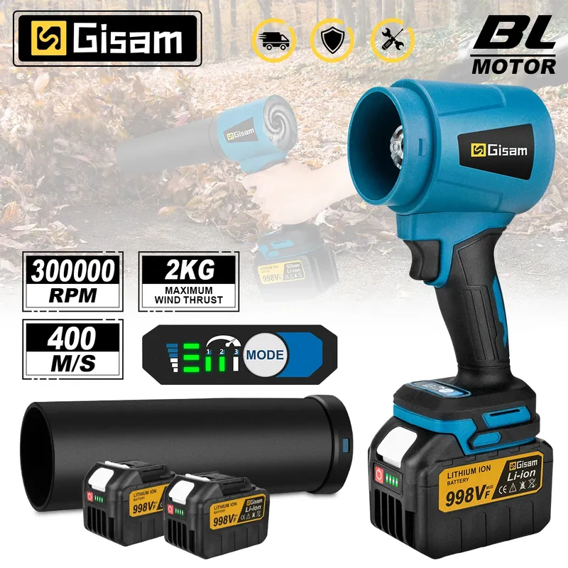 G nto 400 mt/s 3000 W High Power Bürstenlosen Turbo Fan Elektrische Luft Gebläse Jet Fan Schnee Blatt Staub Werkzeug für Makita Batterie Pin