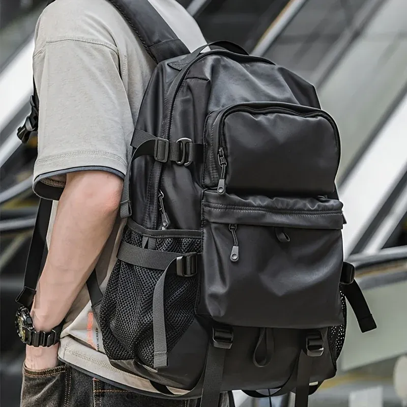 ZUOKEDISI Airlines zugelassener 15,6-Zoll-Laptop-Reiserucksack mit Schuhkarton und Gepäckgurt, Wanderrucksack