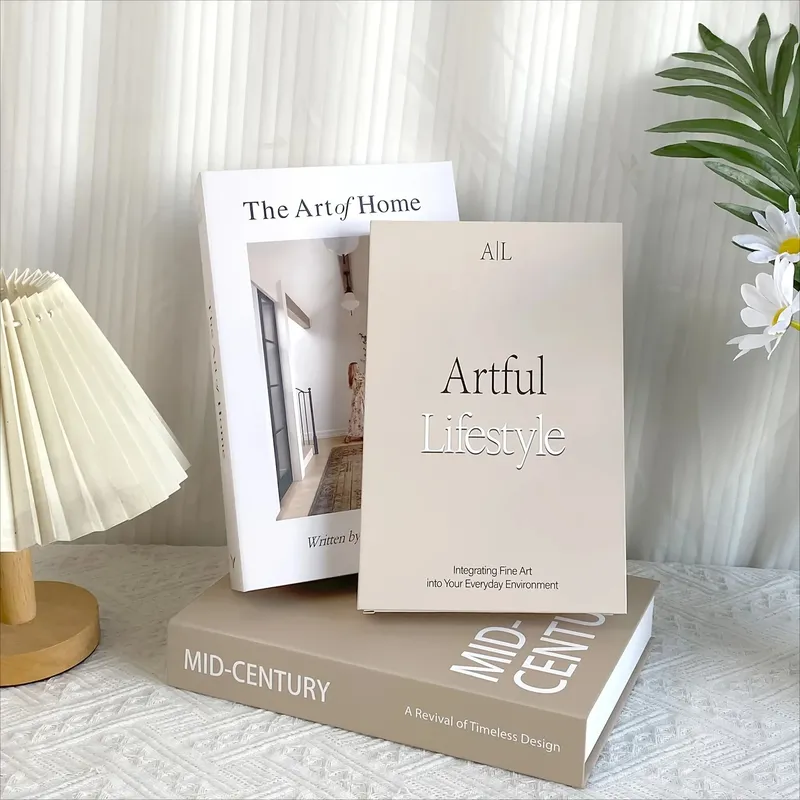 Einfache künstlerische simulierte Bücher Mode handgemachte gefälschte Bücher nordischen Stil Buch Modell Couchtisch Home Dekoration Zubehör