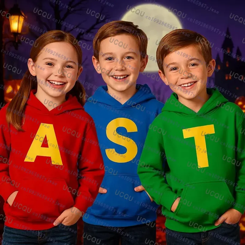Alvin und die Chipmunks 2026 Mode Unisex Casual Sportswear Herren Hoody Alvin Chipmunk Halloween Kostüm Kinder Pullover Tops