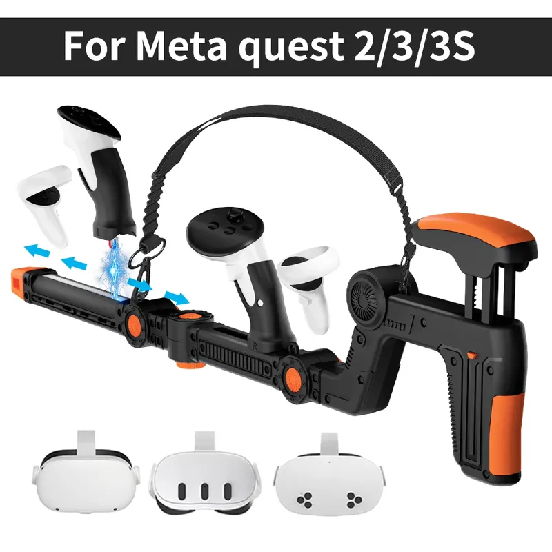 Neue Version VR Gaming Erlebnis Magnetische VR Spiele Gewehr Pistole Lager Für Meta Quest 2/3/3s/pro/3 VR Zubehör Weihnachten Geschenk
