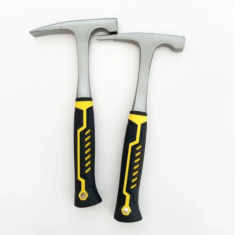 Geologischer Hammer, Kohlenstoffstahl, Steinpflückhammer mit Bogen für Vermessungsminen, Erkundung, geologischer Prospektionshammer