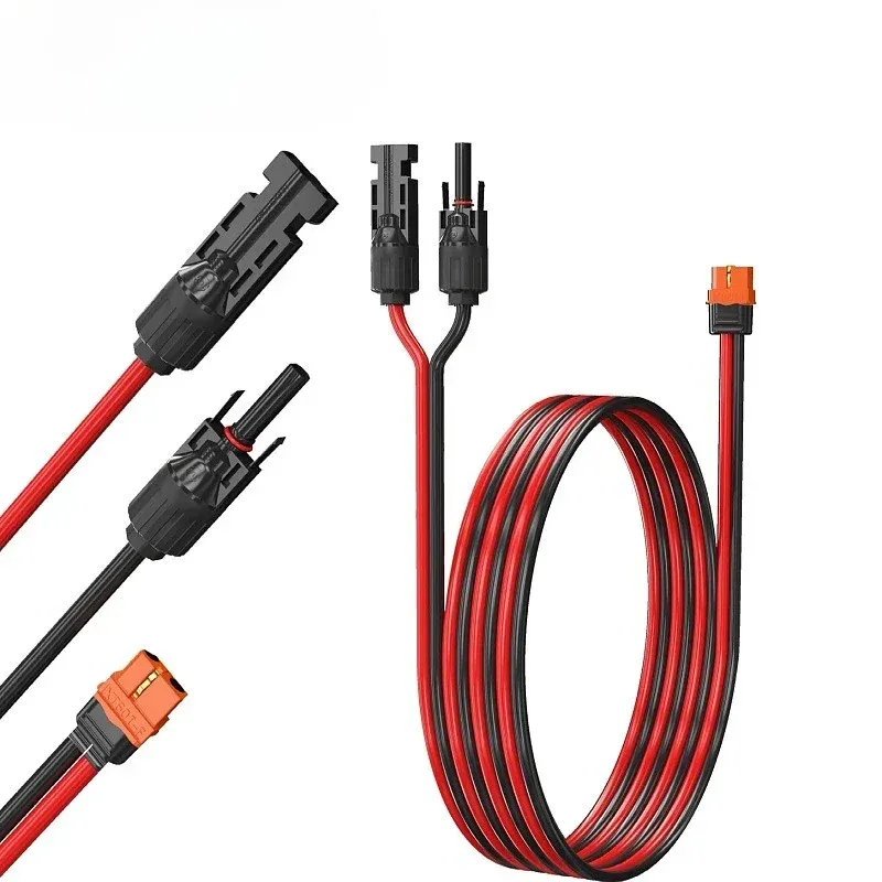 XT60I Adapter 10/12AWG CableConnect Solarpanel-Ladekabel für tragbare Solargeneratoren und Powerstations