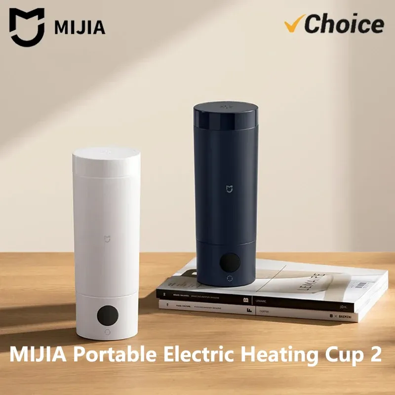 Original MIJIA Tragbarer Elektrischer Wasserkocher 2 Thermosbecher Schneller Wasserkocher 350ml Intelligenter Temperaturgesteuerter Isolierter Reisewasserkocher (CN)