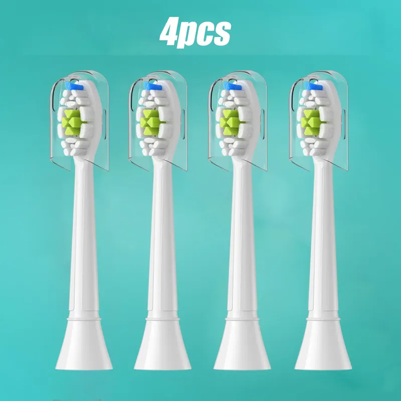 4–20 Stück Ersatz-Zahnbürstenköpfe, kompatibel mit Philips Soft Replacement Electric Brush Head 4100 6500 6100 7500 5