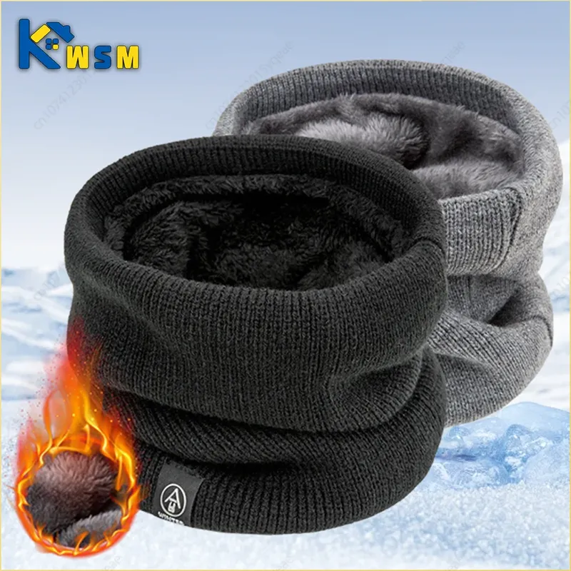 Winter-Halswärmer-Schal, mit Fleece gefüttert, winddicht, Gamasche, weiche Wärmedämmung für Männer und Frauen, Halloween, Weihnachtsgeschenk, Zubehör