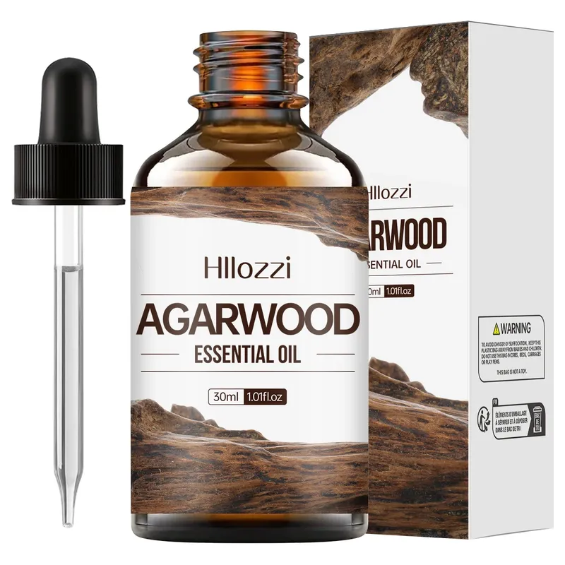30 ml Agarwood ätherisches Öl reines ätherisches Öl reichhaltiger Duft Aromatherapie Massage Luftbefeuchter Auto DIY Parfüm