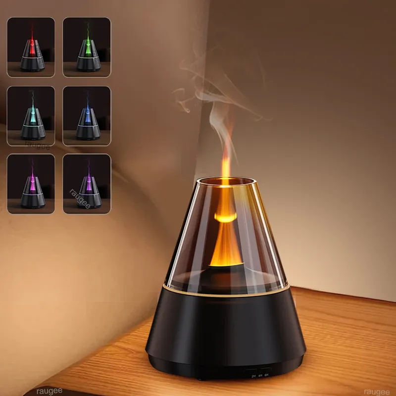 Luftbefeuchter USB Mini Aroma Ätherisches Öl Diffusor Home Mute Automatische Nebel Maker Duft Diffusor mit Buntem Nachtlicht