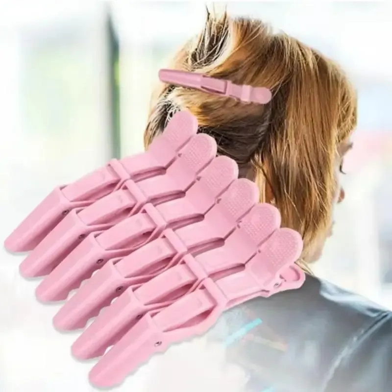 6 Stück Alligator-Haarklammern Friseur-Klammern Krokodil-Haarnadeln Haarspangen Salon-Styling-Werkzeuge Haaraccessoires