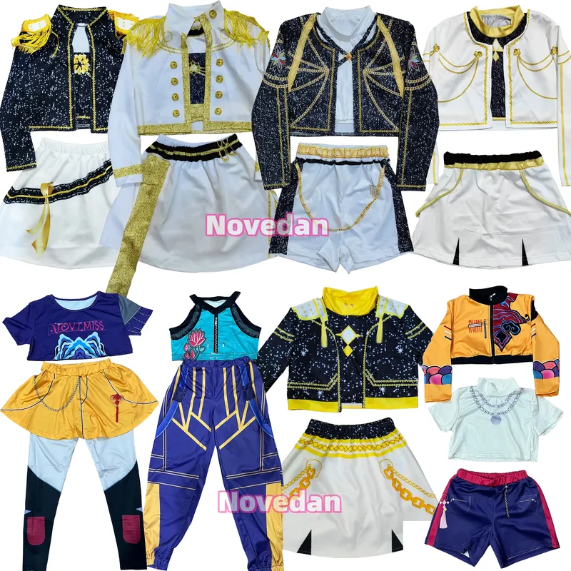 KPDH KDPop Rumi Mira Zoey Cosplay Kostüm Kinder Mädchen K Pop Huntrix Goldene Cosplay Kind Halloween Party Kleidung Outfit