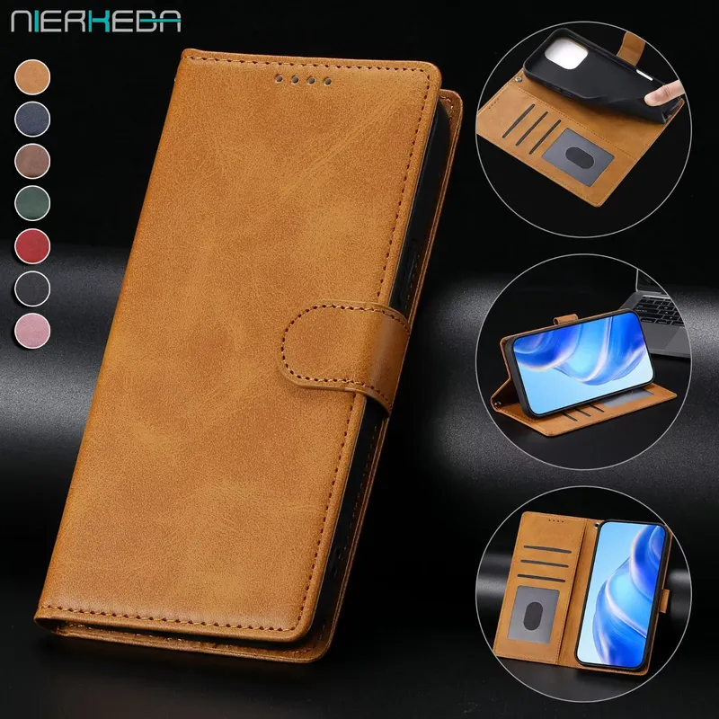 Business-Leder-Flip-Hülle für Samsung S25 S26 Ultra S24 FE S23 S22 S21 Plus A17 A37 A57 A36 A56 A16 A26 mit Kartenfächern und Geldbörse