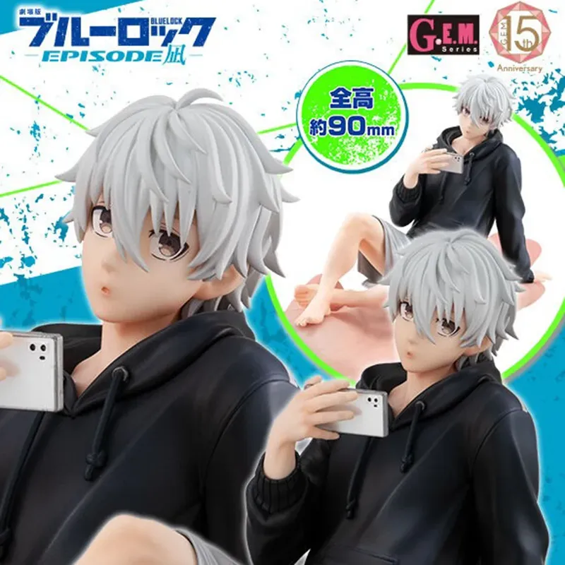 BLUE LOCK Action-figuren Nagi Seishiro Anime Figur Sitzende Figur PVC Sammeln Modell Kinder Puppe Spielzeug Geschenke