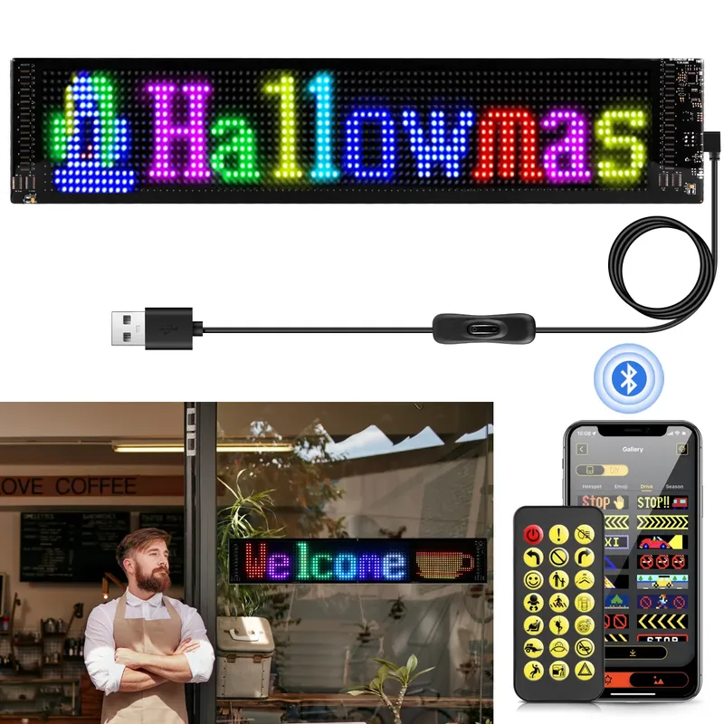 5V USB Flexible LED Panel Lichter Bluetooth Smart LED Matrix Pixel APP Steuerung DIY Programmierbare Text Muster Animation Panel lampe