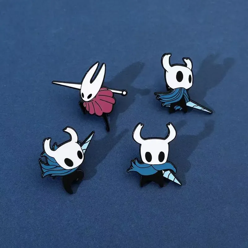 4 StĂŒck Hollow Knight Emaille-Anstecknadeln â Metallabzeichen fĂŒr Tasche und Jacke, Videospiel-Geschenke fĂŒr Fans - 4.29 EUR