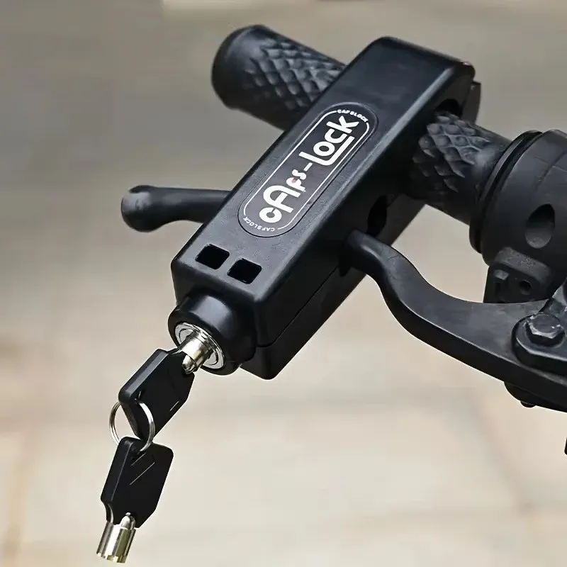 Motorrad Lenker Schloss Anti Diebstahl Gasgriff Kupplung Bremse Schloss Einstellbar Universal Für Motorräder Roller Elektrische Fahrrad