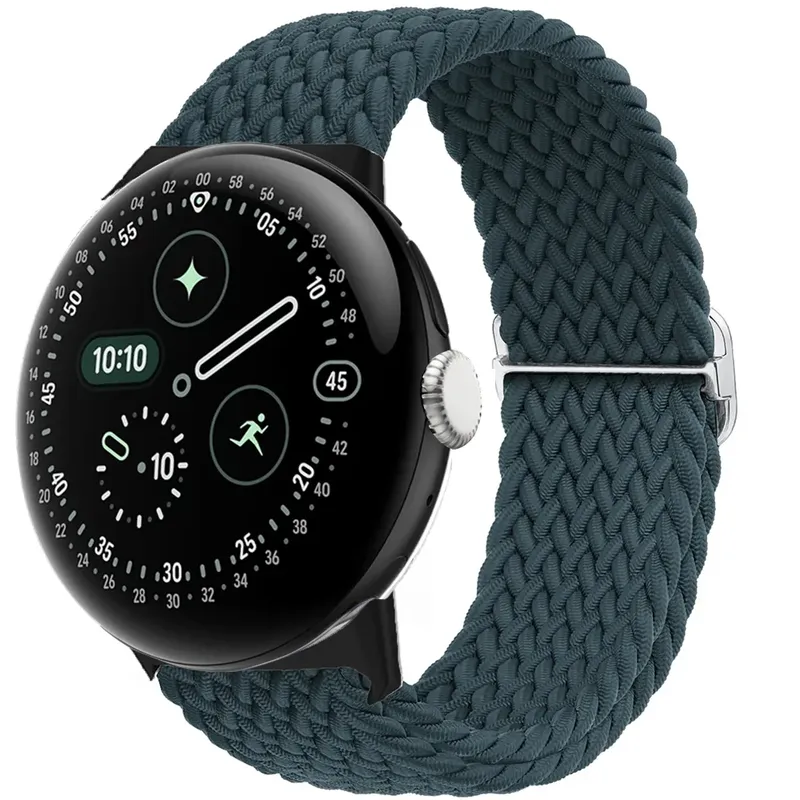Geflochtene Solo-Schlaufe für Google Pixel 4 Uhrenarmband 3 2 41 mm Zubehör Elastisches Nylon-Correa-Armband Google Pixel 4 1 Band