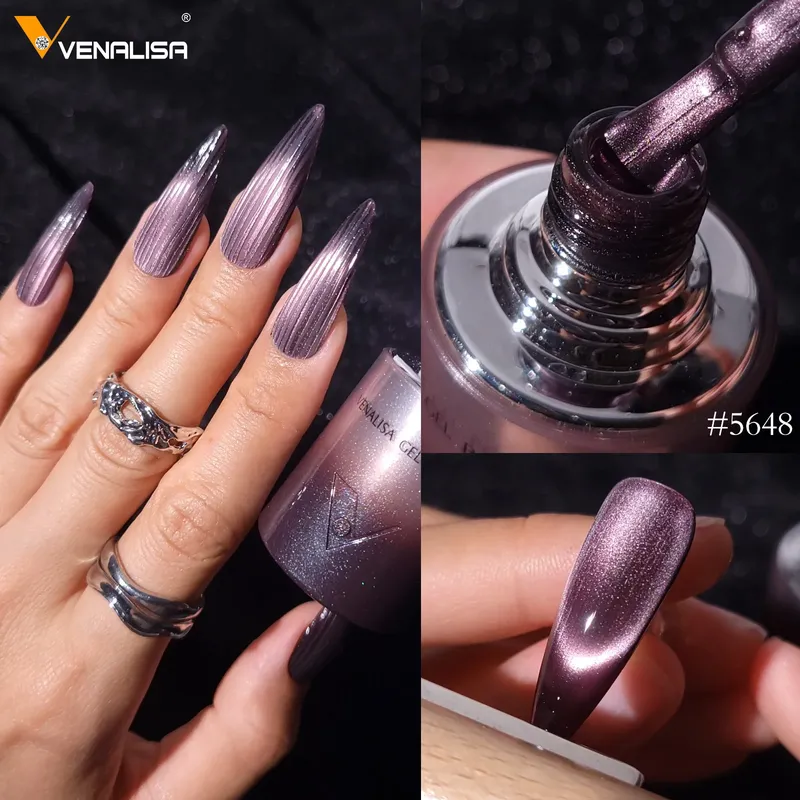 10 ml * 1 Stück Venalisa Nagelgelpoliermittel Hema Free TPO Free Color Diamond Sparkle Magnet 10DCat Eye Gel Soak Off UV LED Lack Gel Kit