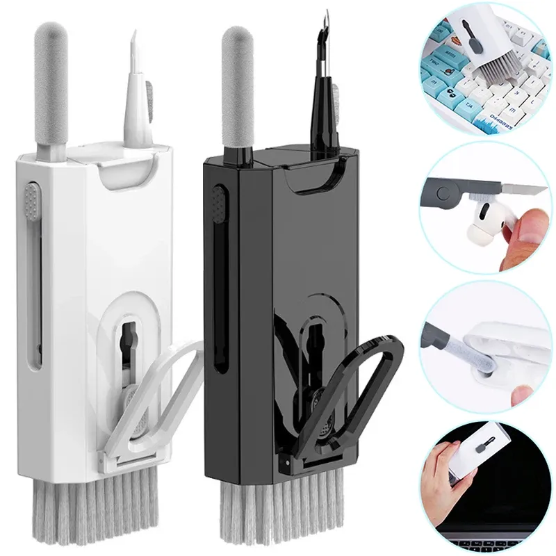 8in1 Tastatur Reinigung Kits Kopfhörer Reiniger Headset Reiniger Stift Keycap Puller Für Laptops Bildschirm Bluetooth Headset Reinigung Kit