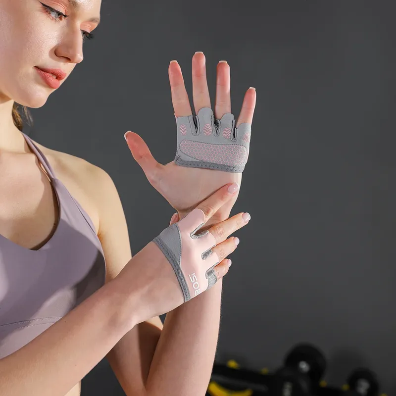 VBOSi Leichte Vierfinger-Trainingshandschuhe – rutschfester Griff für Fitness, Gewichtheben und Training für Damen und Herren