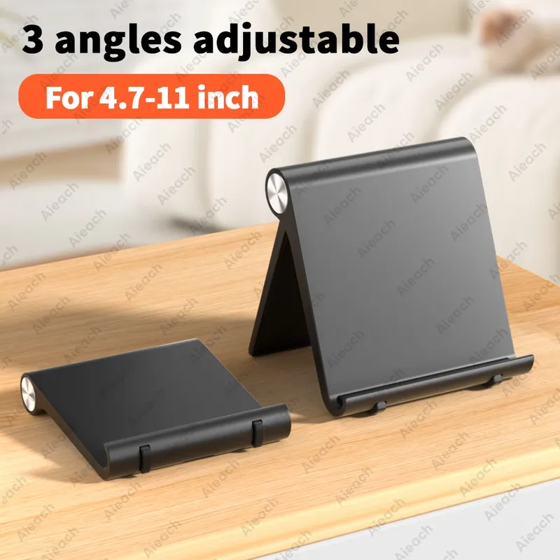 Verstellbarer, zusammenklappbarer Tablet-Ständer für iPad 7,9 bis 11 Zoll, Xiaomi Samsung Tablet-Halterung, Handy-Desktop-Unterstützung