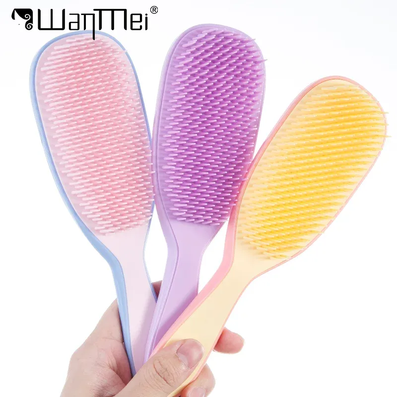 1 stücke Entwirren Kamm Anti-statische Weiche Kopfhaut Massage Haarbürste Nicht Verknotet Anti-frizz Abnehmbare Kamm Haar Styling werkzeug Salon