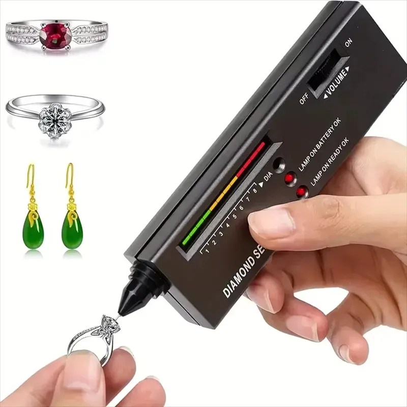 Professioneller Hochpräziser Diamanttester-Stift Schmuck-Selektionskit Tragbares Edelstein-Identifikationswerkzeug für Präzise Tests